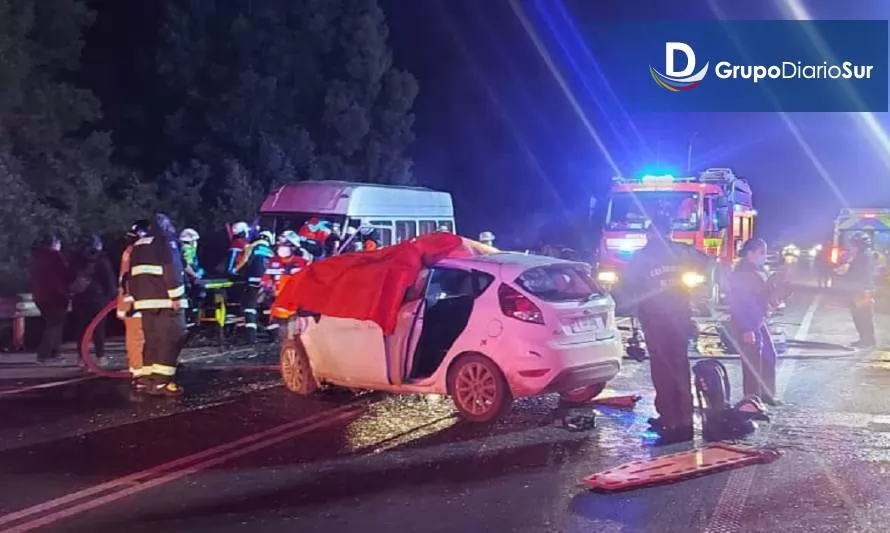 Fatal accidente vehicular se produjo en la salida norte de Valdivia