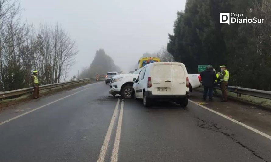 Accidente vehicular en paso nivel de Paillaco