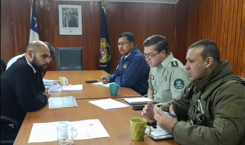 Gobernador Alonso Pérez de Arce encabezó reunión  de coordinación en materia de seguridad en la provincia