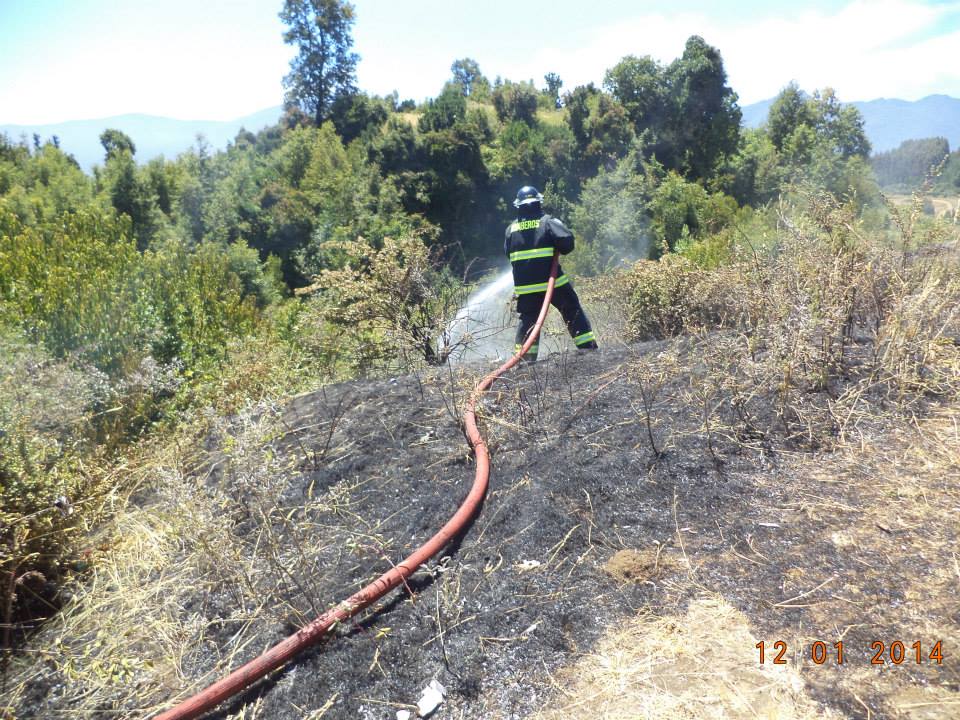 Alerta en Ignao por incendio de pastizales