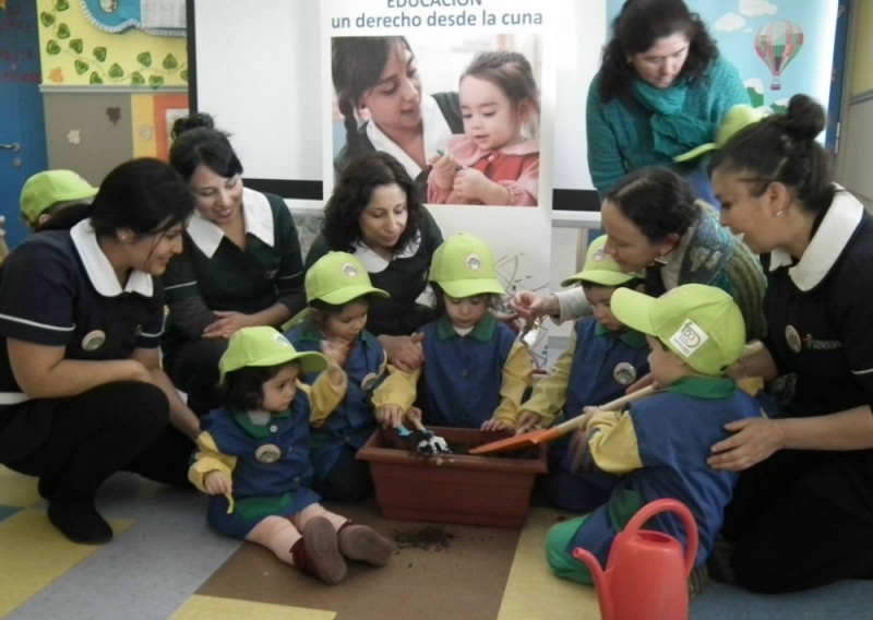 En Jardín infantil Rucantú de Lago Ranco se lanzó novedoso proyecto de Huerto Educativo