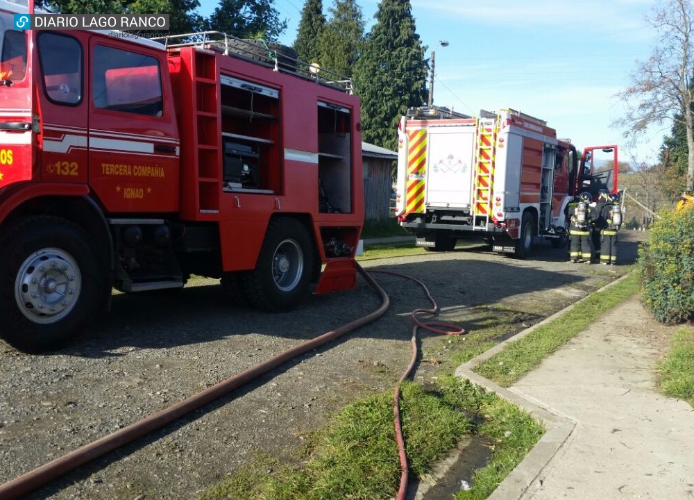 Alarma de bomberos por incendio de pastizales.