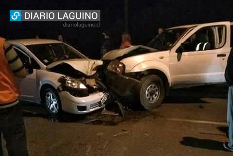 Colisión frontal se produjo en ruta que une Los Lagos y Panguipulli