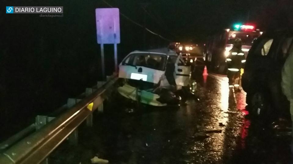 Colisión frontal deja una persona fallecida en ruta que une Los Lagos y Panguipulli