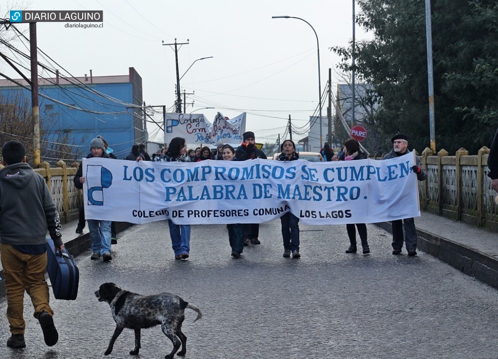 Este lunes los profesores de Los Lagos deciden continuidad de las movilizaciones