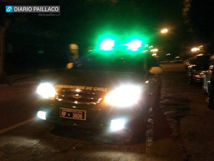 Paillaco: Menor golpeó a Carabinero que la detuvo por conducir en estado de ebriedad