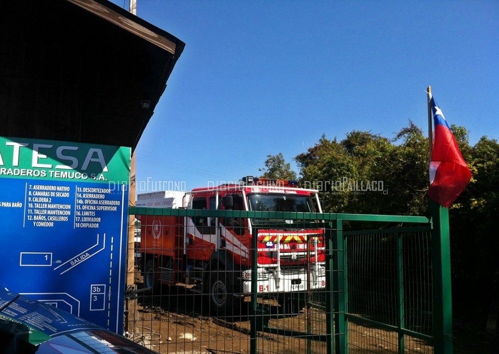 Amago de incendio afectó a caldera de empresa ATESA en Los Lagos