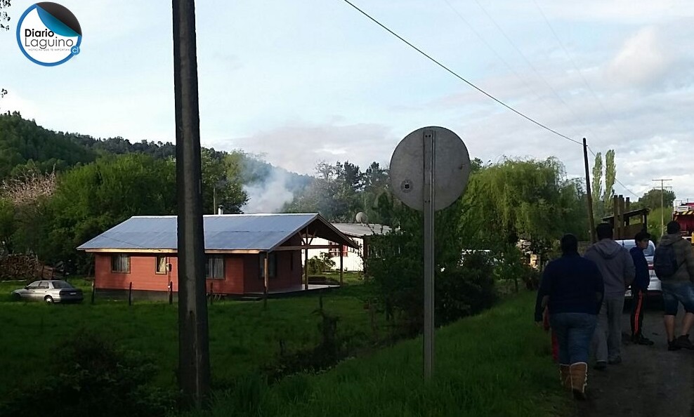 Incendio en área rural de Los Lagos fue controlado a pesar de la falta de agua