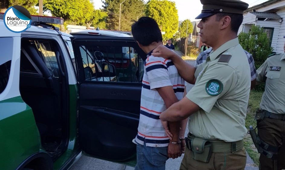 Carabineros de Antilhue detuvo a 3 sujetos sorprendidos hurtando un vacuno