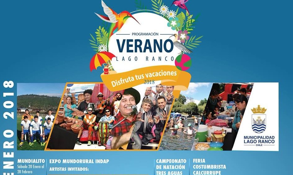 Con ferias, deporte, música y fuegos artificiales celebran este verano en Lago Ranco