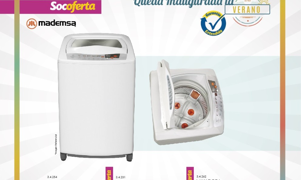 Últimas lavadoras de las mejores marcas con Socoferta en Comercial Socoepa