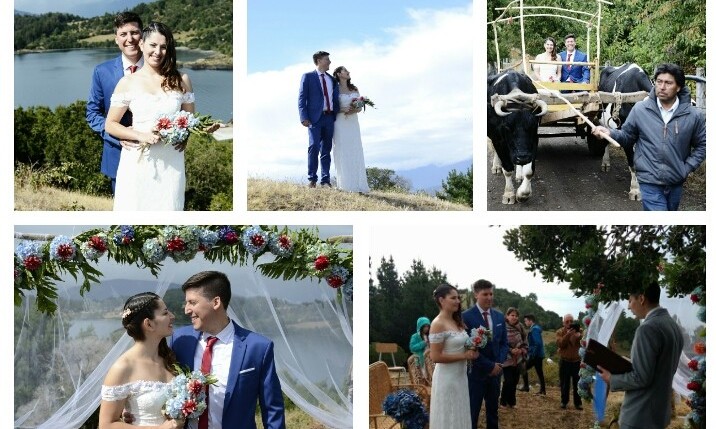 Turismo Mapuche Comulai Alca organizó matrimonio de ensueño en Isla Huapi