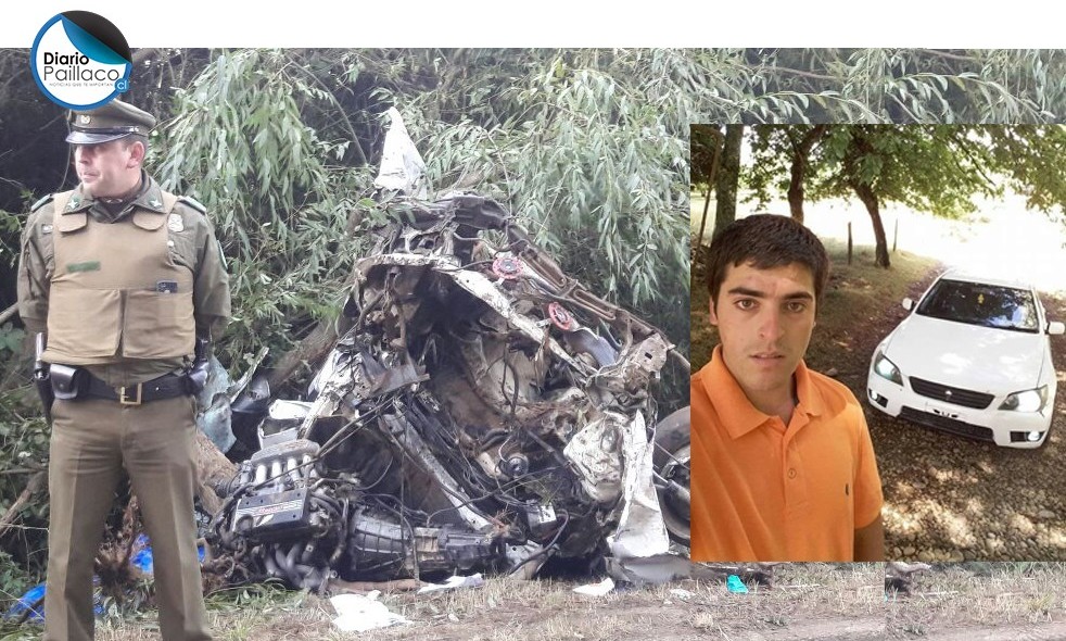 Tres son las víctimas de grave accidente en Paillaco: falleció conductor del automóvil