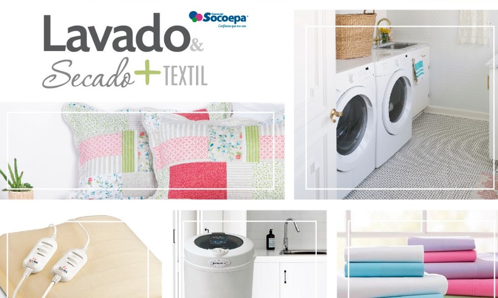 Aprovecha el especial de lavadoras, secadoras y textil en Comercial Socoepa