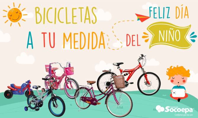 Encuentra la bicicleta que estabas buscando para tus niños en Comercial Socoepa