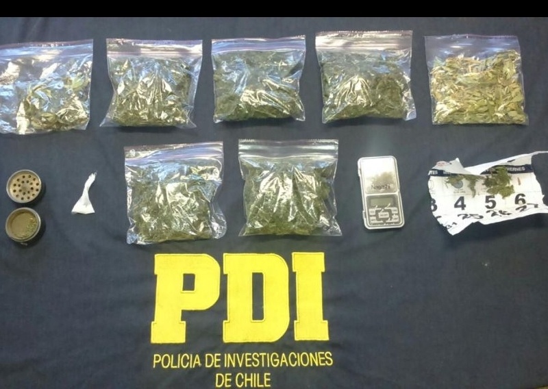 Detienen a santiaguino que traía droga para venderla en Valdivia