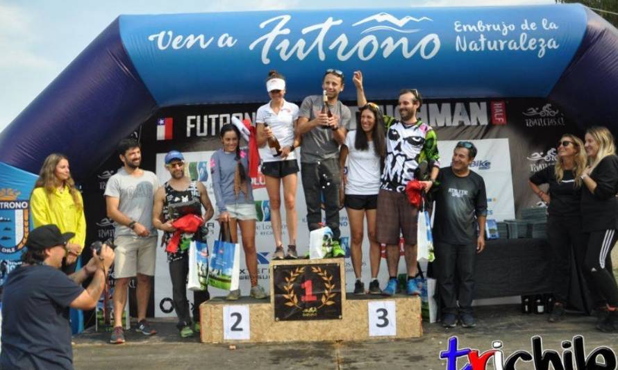 Francisco Moisés y Catalina Bobadilla, campeones del Toughman Half Series Futrono