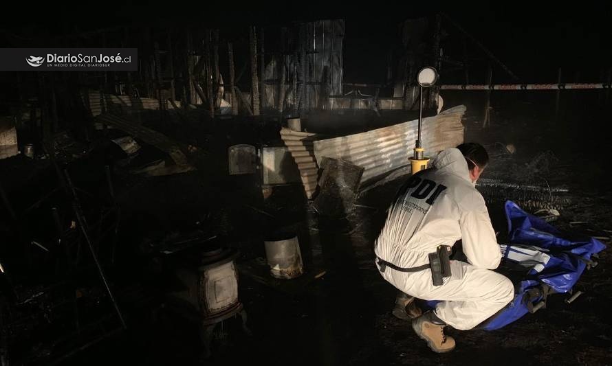 Pequeño murió en incendio de su vivienda en San José de la Mariquina