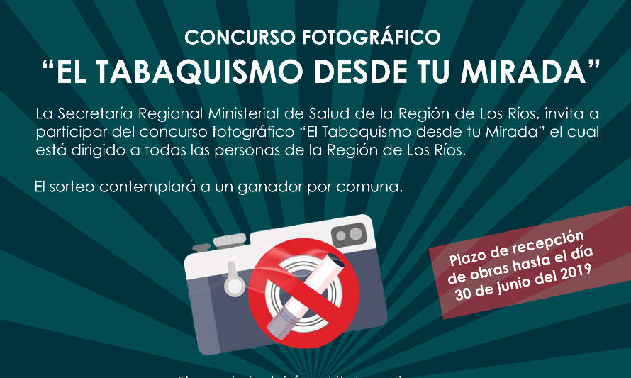 Seremía de Salud lanzó concurso fotográfico en el marco del Día Mundial sin Tabaco 