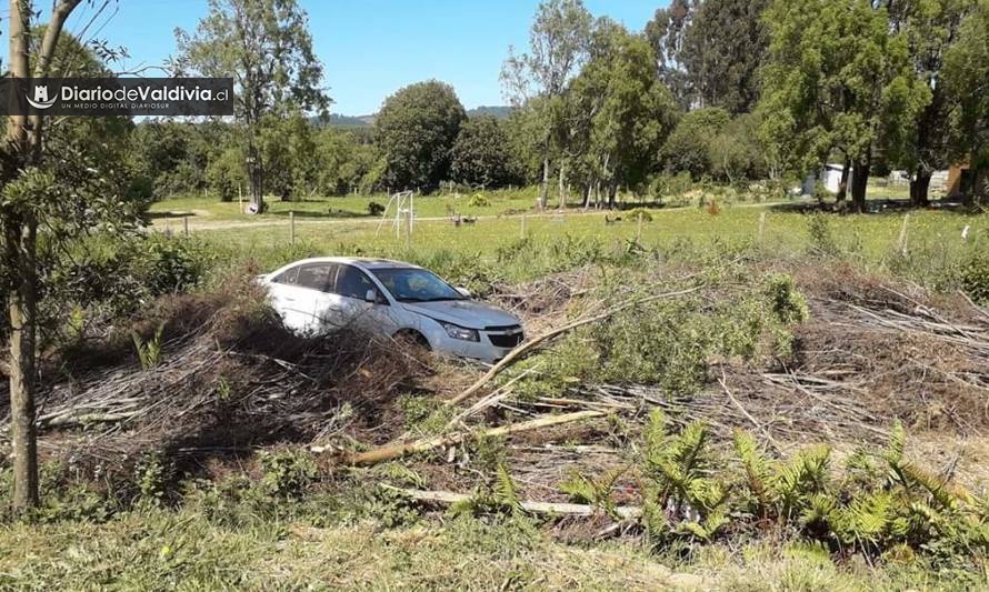 Accidente en acceso a Paillaco deja un lesionado