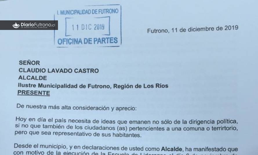 Ciudadanos autoconvocados de Futrono votarán en Paillaco tras negativa del alcalde a Consulta Ciudadana 