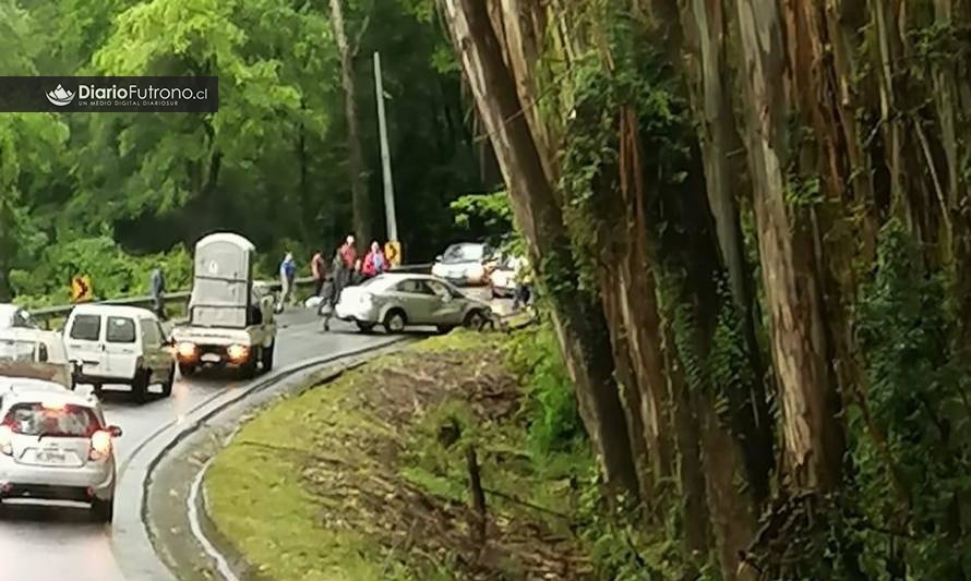 Ruta Futrono-Nontuelá interrumpida por accidente de tránsito 