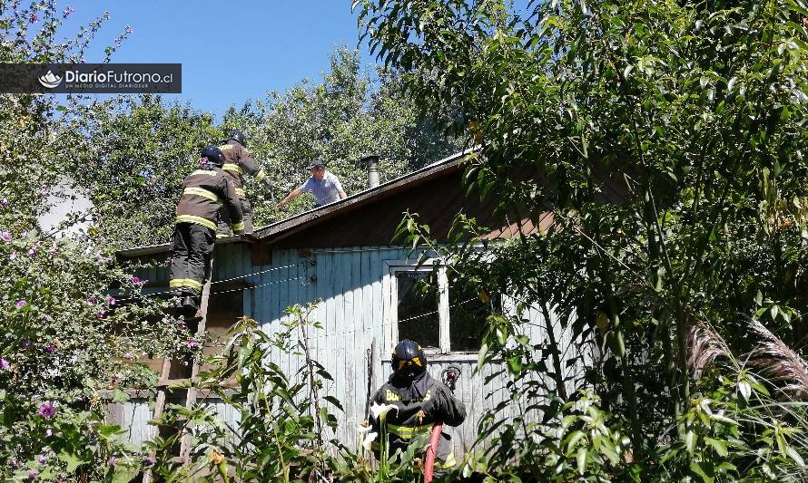 Principio de incendio afectó a lawentuchefe de Futrono 