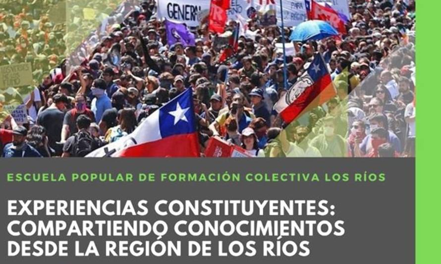Invitan a Escuela sobre experiencias constituyentes en Los Ríos