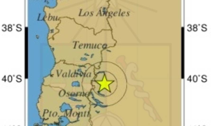 Sismo con epicentro en Argentina se percibió levemente en Los Ríos