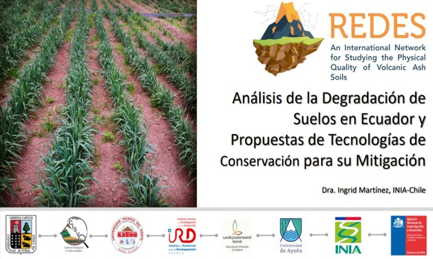 Investigadora de INIA participará en seminario sobre degradación y propuestas de conservación de suelos