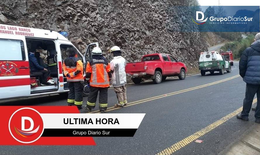 Conductor que sufrió problema de salud en ruta fue atendido de emergencia