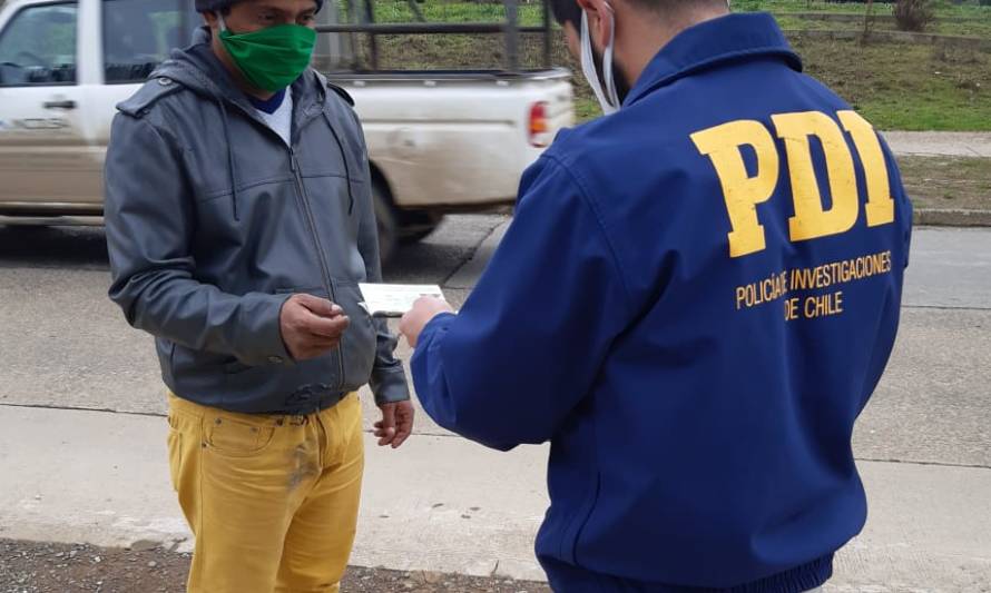 PDI detecta en operativo a 5 infractores de Ley de Extranjería