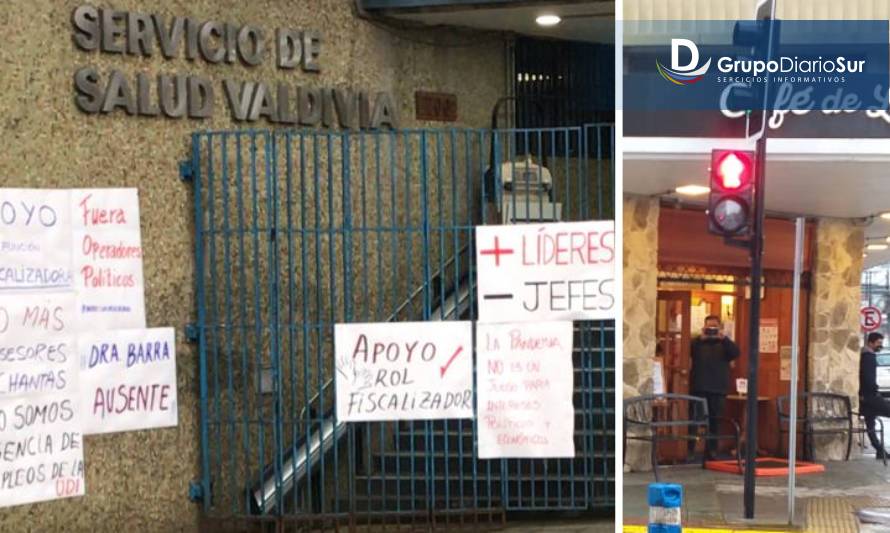 Trabajadores de Seremi Salud protestan por fallido cierre de céntrico local de Valdivia