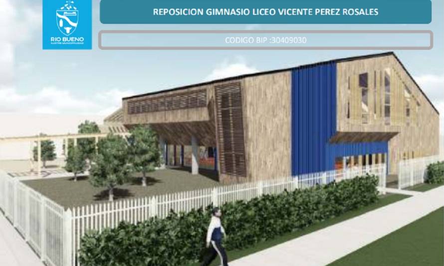 Nuevo Gimnasio del Liceo Vicente Pérez Rosales de Río Bueno ya cuenta con financiamiento