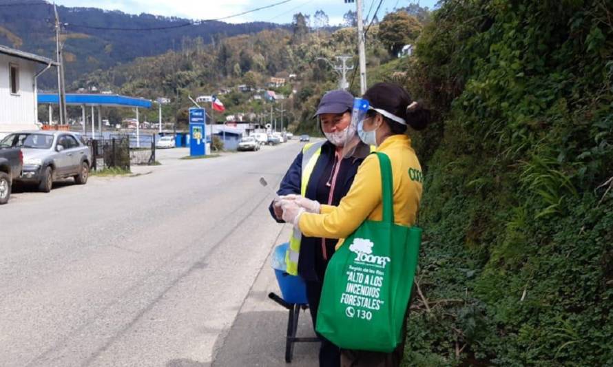 CONAF Los Ríos refuerza trabajo preventivo de incendios forestales en Corral y costa valdiviana