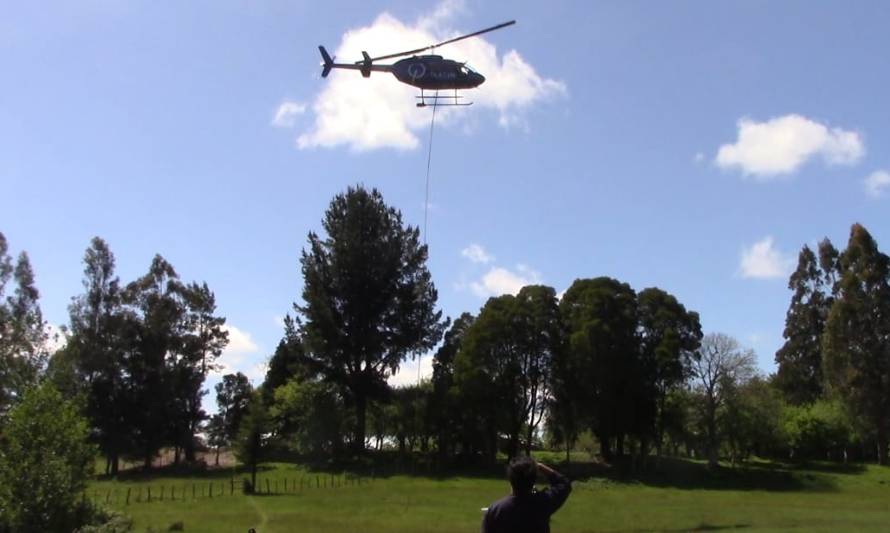 Materiales debieron ser trasladados en helicóptero: Proyecto llevará energía a Quitaqui y El Tambillo  