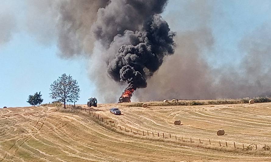 Lago Ranco: Alarma por fuego en sector Tres Cruces