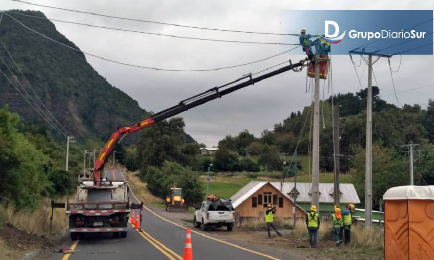 Lago Ranco: Fiscalizan trabajos instruidos a Saesa para entregar suministro continuo