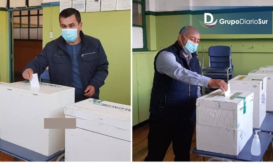 Candidatos a alcalde de Lago Ranco votaron este domingo