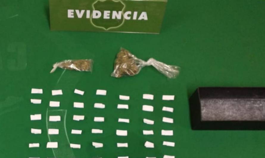 Detienen a trío por robo de vehículo y microtráfico en Valdivia 