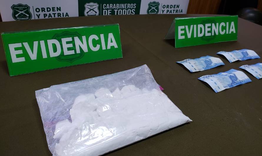 Los Ríos y La Araucanía están entre las regiones con menores incautaciones de cocaína