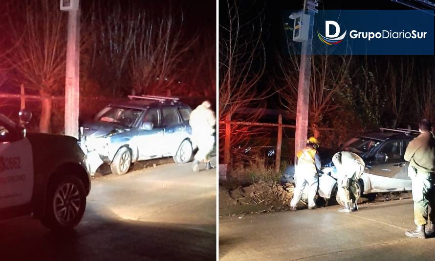 Chocó poste, huyó y dejó a medio Futrono sin luz 