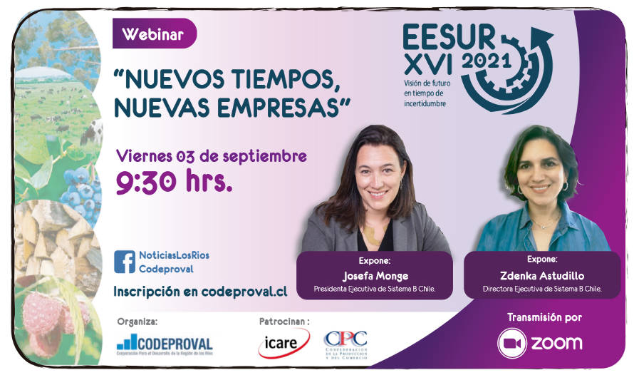 EESUR 2021: Invitan a participar a  webinar sobre Empresas B