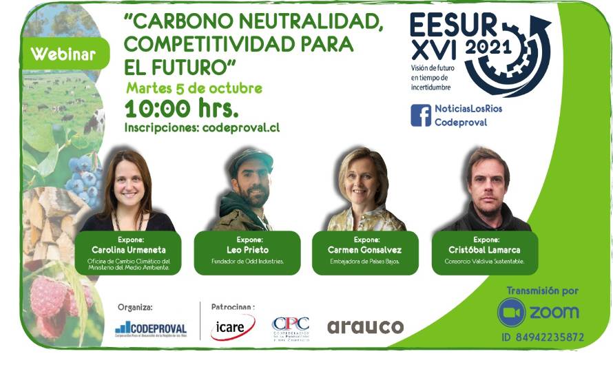 Webinar de EESUR abordará el desafío de la Carbono Neutralidad