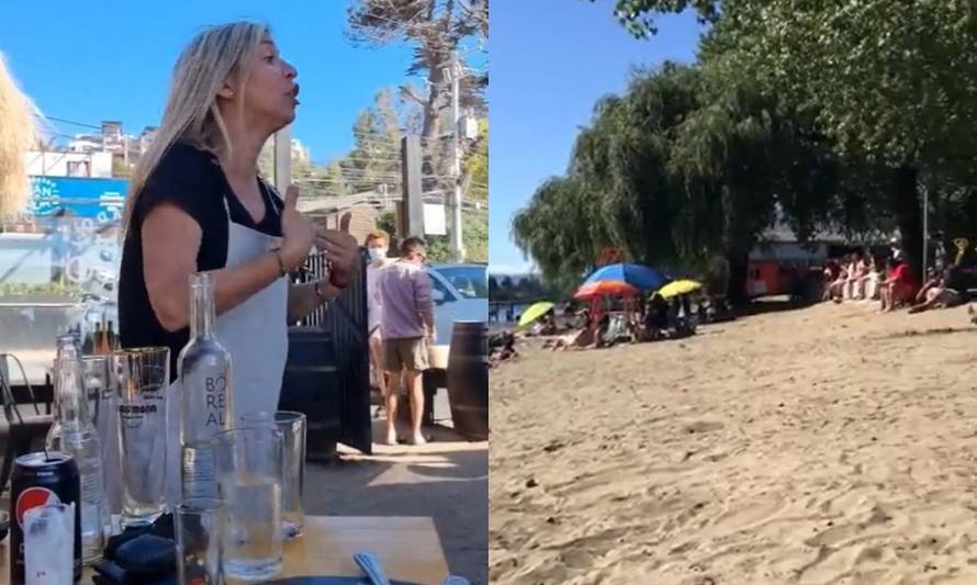 Mujer en Maitencillo desató la polémica el pasado fin de semana.