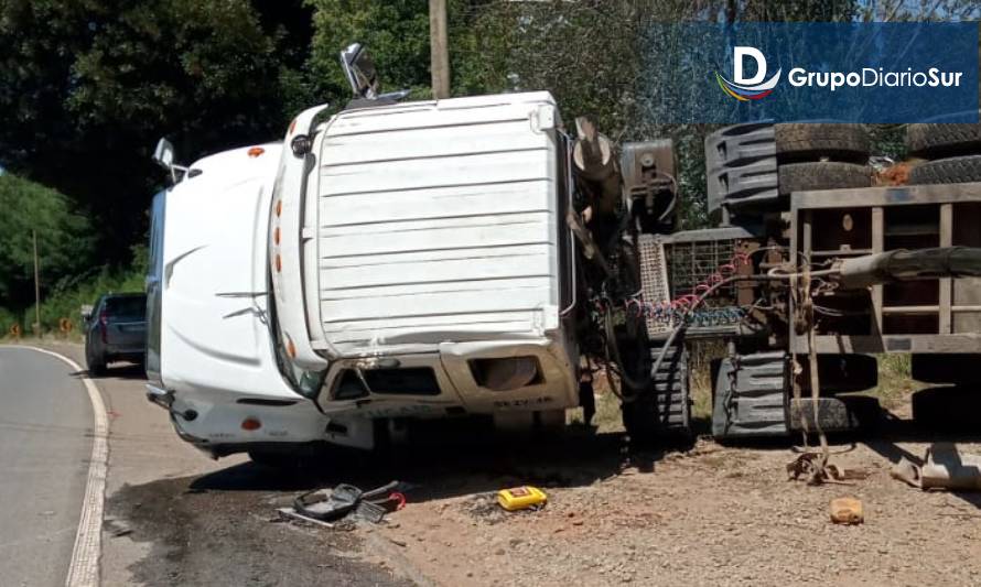 Un lesionado dejó accidente de tránsito en ruta Valdivia-Paillaco