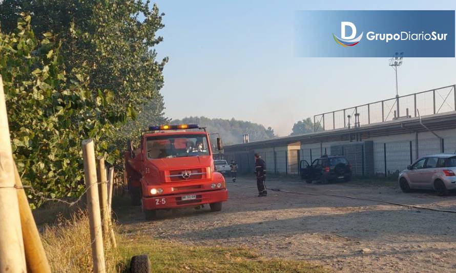 Logran controlar fuego de pastizales en sector Las Ánimas de Valdivia