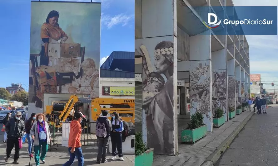 Mercado de Osorno cobra vida con murales de artistas nacionales 