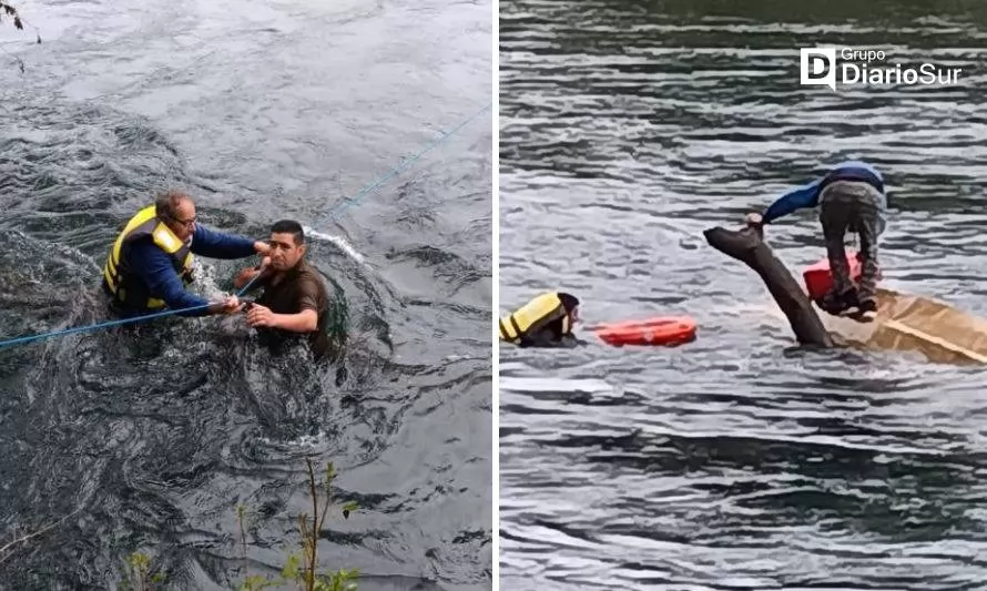 Panguipulli: Carabinero héroe se lanzó a un río para salvar a adulto mayor 