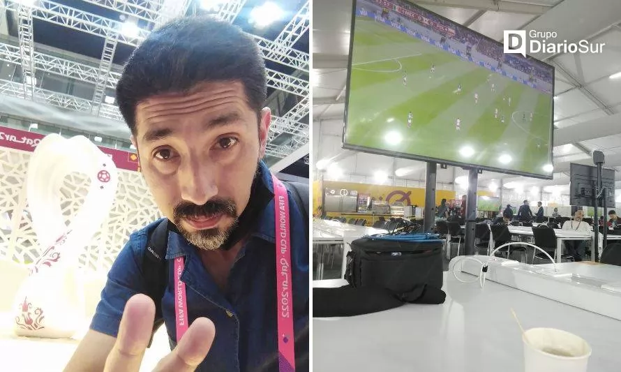 Periodista valdiviano cubre Mundial de Fútbol desde Catar